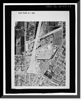 Historic Framed Print, NASA Industrial Plant, 12214 Lakewood Boulevard, Downey, Los Angeles County, CA - 34,  17-7/8" x 21-7/8"