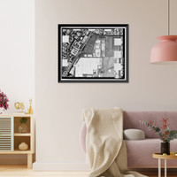 Historic Framed Print, NASA Industrial Plant, 12214 Lakewood Boulevard, Downey, Los Angeles County, CA - 41,  17-7/8" x 21-7/8"