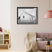 Historic Framed Print, NASA Industrial Plant, Storage Facility, 12214 Lakewood Boulevard, Downey, Los Angeles County, CA,  17-7/8" x 21-7/8"