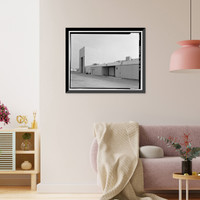Historic Framed Print, NASA Industrial Plant, Testing Facility, 12214 Lakewood Boulevard, Downey, Los Angeles County, CA,  17-7/8" x 21-7/8"