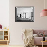 Historic Framed Print, NASA Industrial Plant, Testing Facility, 12214 Lakewood Boulevard, Downey, Los Angeles County, CA - 7,  17-7/8" x 21-7/8"