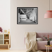 Historic Framed Print, Jim Camp Wash Bridge, Spanning Jim Camp Wash at Route 10, Holbrook, Navajo County, AZ,  17-7/8" x 21-7/8"
