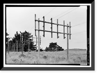 Historic Framed Print, Marconi Radio Sites, Receiving, Point Reyes Station, Marin County, CA - 3,  17-7/8" x 21-7/8"