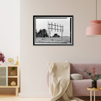 Historic Framed Print, Marconi Radio Sites, Receiving, Point Reyes Station, Marin County, CA - 3,  17-7/8" x 21-7/8"