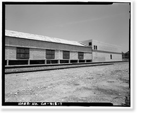 Historic Framed Print, College Heights Lemon Packing House, 519-532 West First Street, Claremont, Los Angeles County, CA - 7,  17-7/8" x 21-7/8"
