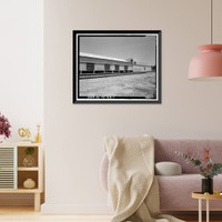 Historic Framed Print, College Heights Lemon Packing House, 519-532 West First Street, Claremont, Los Angeles County, CA - 7,  17-7/8" x 21-7/8"