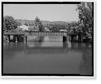 Historic Framed Print, Napa River Railroad Bridge, Spanning Napa River, east of Soscol Avenue, Napa, Napa County, CA,  17-7/8" x 21-7/8"