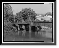 Historic Framed Print, Napa River Railroad Bridge, Spanning Napa River, east of Soscol Avenue, Napa, Napa County, CA - 2,  17-7/8" x 21-7/8"