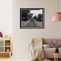 Historic Framed Print, Napa River Railroad Bridge, Spanning Napa River, east of Soscol Avenue, Napa, Napa County, CA - 9,  17-7/8" x 21-7/8"