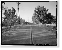 Historic Framed Print, Cottonwood Creek Bridge, Spanning Cottonwood Creek on Road 28, Madera, Madera County, CA,  17-7/8" x 21-7/8"