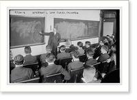 Internat'l law Class, Columbia Classic, Historic Print