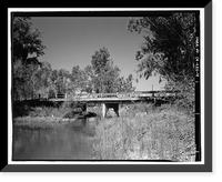 Historic Framed Print, Cottonwood Creek Bridge, Spanning Cottonwood Creek on Road 28, Madera, Madera County, CA - 4,  17-7/8" x 21-7/8"