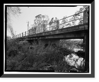 Historic Framed Print, Cottonwood Creek Bridge, Spanning Cottonwood Creek on Road 28, Madera, Madera County, CA - 6,  17-7/8" x 21-7/8"