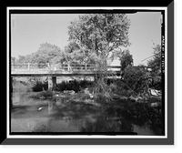 Historic Framed Print, Cottonwood Creek Bridge, Spanning Cottonwood Creek on Road 28, Madera, Madera County, CA - 11,  17-7/8" x 21-7/8"