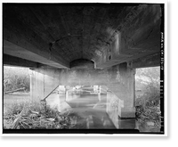 Historic Framed Print, Cottonwood Creek Bridge, Spanning Cottonwood Creek on Road 28, Madera, Madera County, CA - 13,  17-7/8" x 21-7/8"