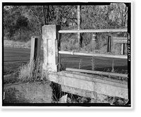 Historic Framed Print, Cottonwood Creek Bridge, Spanning Cottonwood Creek on Road 28, Madera, Madera County, CA - 17,  17-7/8" x 21-7/8"
