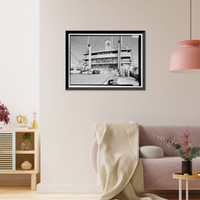 Historic Framed Print, Rosie the Riveter National Historical Park, SS RED OAK VICTORY, Moored at end of Dornan Drive, Pt. Richmond, Richmond, Contra Costa County, CA - 3,  17-7/8" x 21-7/8"