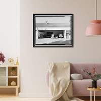 Historic Framed Print, U.S. Coast Guard Air Station San Francisco, Warehouse, 1020 North Access Road, San Francisco, San Francisco County, CA - 5,  17-7/8" x 21-7/8"