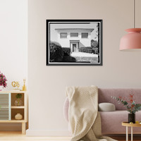 Historic Framed Print, U.S. Coast Guard Air Station San Francisco, Bachelor Officer Quarters, 1020 North Access Road, San Francisco, San Francisco County, CA - 8,  17-7/8" x 21-7/8"