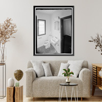 Historic Framed Print, U.S. Coast Guard Air Station San Francisco, Bachelor Officer Quarters, 1020 North Access Road, San Francisco, San Francisco County, CA - 15,  17-7/8" x 21-7/8"
