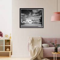 Historic Framed Print, Department of Energy, Grand Junction Office, Building No. 32, 2597 B3/4 Road, Grand Junction, Mesa County, CO,  17-7/8" x 21-7/8"