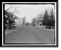 Historic Framed Print, First Street Bridge, Spanning Napa Creek at First Street, between Main Street & Soscol Avenue, Napa, Napa County, CA,  17-7/8" x 21-7/8"