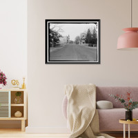 Historic Framed Print, First Street Bridge, Spanning Napa Creek at First Street, between Main Street & Soscol Avenue, Napa, Napa County, CA,  17-7/8" x 21-7/8"
