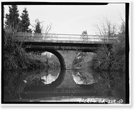 Historic Framed Print, First Street Bridge, Spanning Napa Creek at First Street, between Main Street & Soscol Avenue, Napa, Napa County, CA - 10,  17-7/8" x 21-7/8"