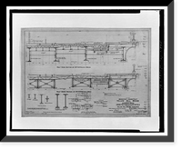 Historic Framed Print, Yellow Mill Bridge, Spanning Yellow Mill Channel at Stratford Avenue, Bridgeport, Fairfield County, CT - 45,  17-7/8" x 21-7/8"