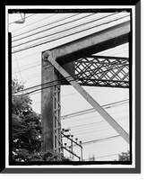 Historic Framed Print, South Norwalk Railroad Bridge, South Main & Washington Streets, Norwalk, Fairfield County, CT - 11,  17-7/8" x 21-7/8"