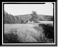 Historic Framed Print, Lake Whitney Water Filtration Plant, Filtration Plant, South side of Armory Street between Edgehill Road & Whitney Avenue, Hamden, New Haven County, CT - 2,  17-7/8" x 21-7/8"