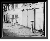 Historic Framed Print, Lake Whitney Water Filtration Plant, Filtration Plant, South side of Armory Street between Edgehill Road & Whitney Avenue, Hamden, New Haven County, CT - 17,  17-7/8" x 21-7/8"