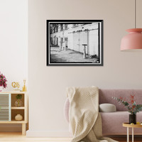 Historic Framed Print, Lake Whitney Water Filtration Plant, Filtration Plant, South side of Armory Street between Edgehill Road & Whitney Avenue, Hamden, New Haven County, CT - 17,  17-7/8" x 21-7/8"