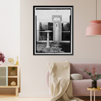 Historic Framed Print, Lake Whitney Water Filtration Plant, Filtration Plant, South side of Armory Street between Edgehill Road & Whitney Avenue, Hamden, New Haven County, CT - 26,  17-7/8" x 21-7/8"