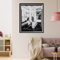 Historic Framed Print, Lake Whitney Water Filtration Plant, Filtration Plant, South side of Armory Street between Edgehill Road & Whitney Avenue, Hamden, New Haven County, CT - 32,  17-7/8" x 21-7/8"