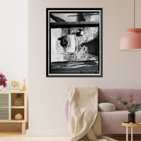 Historic Framed Print, Lake Whitney Water Filtration Plant, Filtration Plant, South side of Armory Street between Edgehill Road & Whitney Avenue, Hamden, New Haven County, CT - 35,  17-7/8" x 21-7/8"