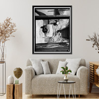 Historic Framed Print, Lake Whitney Water Filtration Plant, Filtration Plant, South side of Armory Street between Edgehill Road & Whitney Avenue, Hamden, New Haven County, CT - 35,  17-7/8" x 21-7/8"