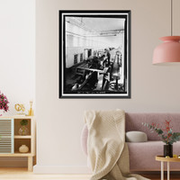 Historic Framed Print, Lake Whitney Water Filtration Plant, Filtration Plant, South side of Armory Street between Edgehill Road & Whitney Avenue, Hamden, New Haven County, CT - 49,  17-7/8" x 21-7/8"