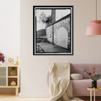 Historic Framed Print, Lake Whitney Water Filtration Plant, Armory Street Pumphouse, North side of Armory Street between Edgehill Road & Whitney Avenue, Hamden, New Haven County, CT - 12,  17-7/8" x 21-7/8"