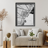 Historic Framed Print, Lake Whitney Water Filtration Plant, Armory Street Pumphouse, North side of Armory Street between Edgehill Road & Whitney Avenue, Hamden, New Haven County, CT - 17,  17-7/8" x 21-7/8"
