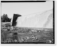 Lake Whitney Water Filtration Plant, Lake Whitney Dam, East side of Whitney Avenue near intersection with Armory Street, Hamden, New Haven County, CT - 2, Vintage Print