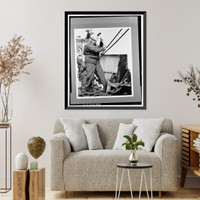 Historic Framed Print, U.S. Coast Guard Buoy Tenders, 180' Class, U.S. Coast Guard Headquarters, 2100 Second Street, Washington, District of Columbia, DC - 4,  17-7/8" x 21-7/8"