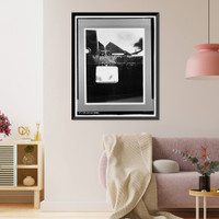 Historic Framed Print, U.S. Coast Guard Buoy Tenders, 180' Class, U.S. Coast Guard Headquarters, 2100 Second Street, Washington, District of Columbia, DC - 5,  17-7/8" x 21-7/8"