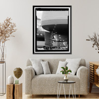 Historic Framed Print, U.S. Coast Guard Buoy Tenders, 180' Class, U.S. Coast Guard Headquarters, 2100 Second Street, Washington, District of Columbia, DC - 5,  17-7/8" x 21-7/8"