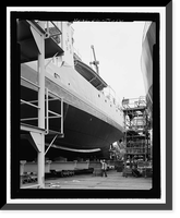 Historic Framed Print, U.S. Coast Guard Buoy Tenders, 180' Class, U.S. Coast Guard Headquarters, 2100 Second Street, Washington, District of Columbia, DC - 6,  17-7/8" x 21-7/8"