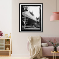 Historic Framed Print, U.S. Coast Guard Buoy Tenders, 180' Class, U.S. Coast Guard Headquarters, 2100 Second Street, Washington, District of Columbia, DC - 6,  17-7/8" x 21-7/8"