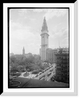 Historic Framed Print, Metropolitan Life Insur. Co. Tower,  17-7/8" x 21-7/8"