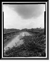 Historic Framed Print, Old Kings Ferry Bridge, Spanning Ogeechee River on U.S. Route 17 & State Route 25, Georgetown, Chatham County, GA - 3,  17-7/8" x 21-7/8"