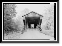 Red Oak Creek Bridge, Spanning (Big) Red Oak Creek, Huel Brown Road (Cov, Woodbury vicinity, Meriwether County, GA - 6, Antique Print
