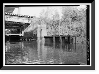 Historic Framed Print, Savannah & Ogeechee Barge Canal, Between Ogeechee & Savannah Rivers, Savannah vicinity, Chatham County, GA - 15,  17-7/8" x 21-7/8"